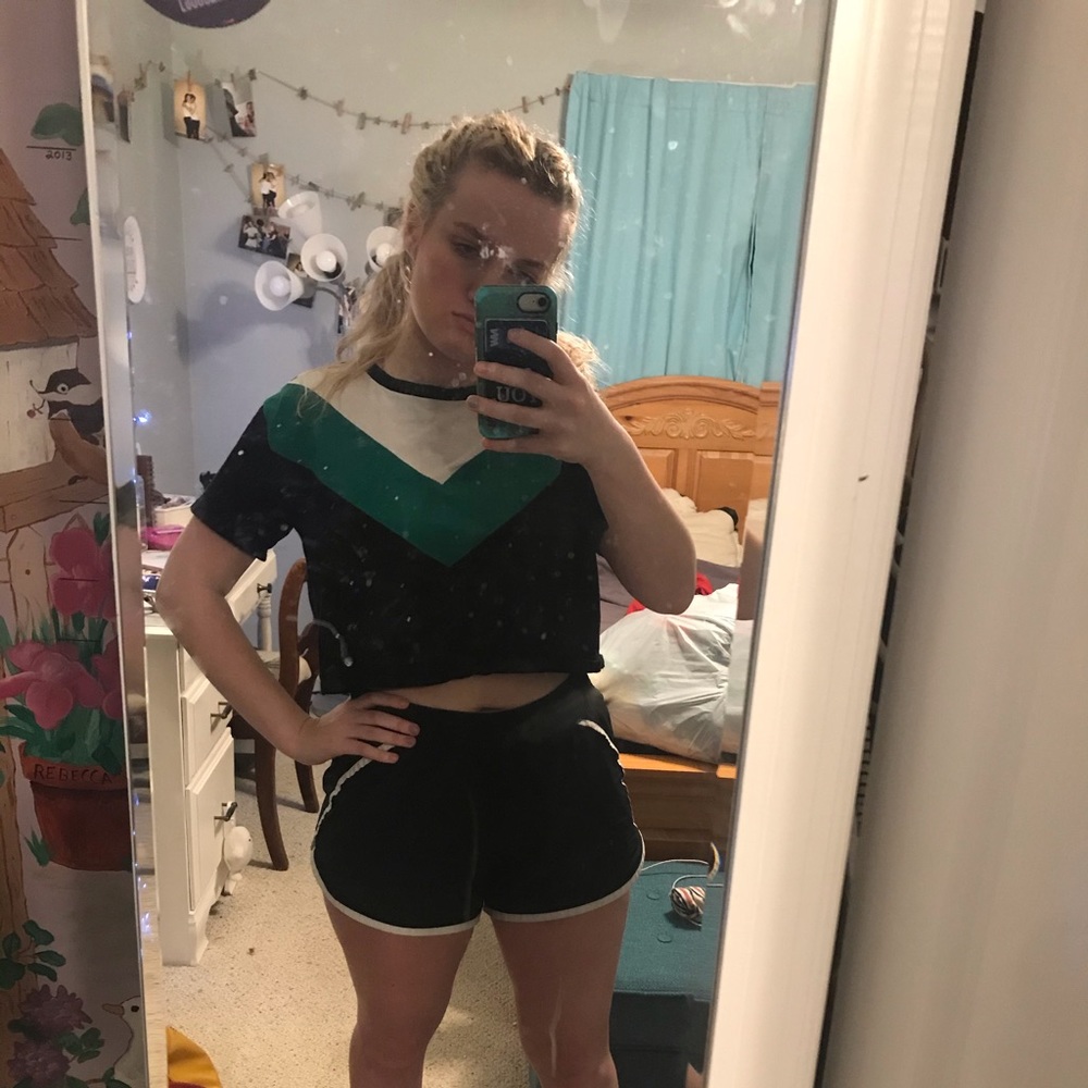 Striped crop top